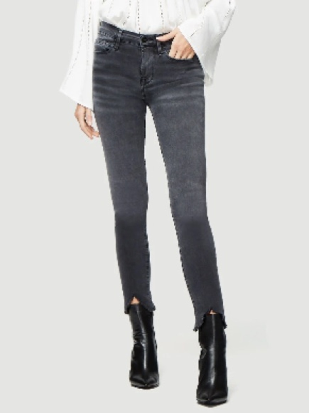 FRAME - Le Skinny De Jeanne Crop Double Triangle Raw Hem in Tull (26)